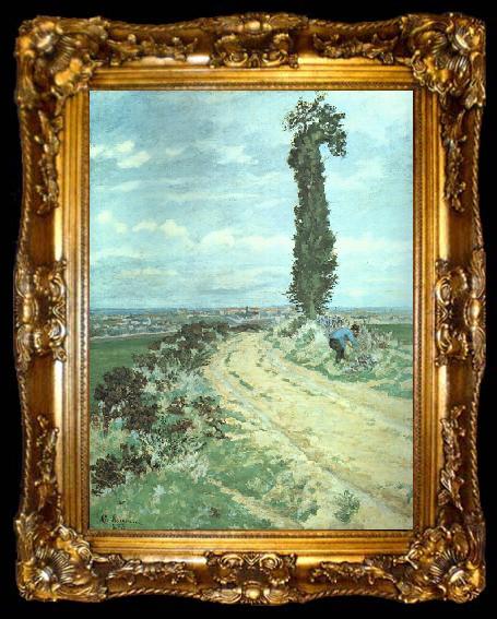 framed   J B Armand  Guillaumin Outskirts of Paris, ta009-2
